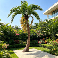 Palmiers artificiels géants d'extérieur : Faux palmiers à noix de coco, palmiers royal dattier, Washingtonia, Areca – Idéaux pour projets de paysagisme et de complexes hôteliers, résistants aux UV et ignifuges.