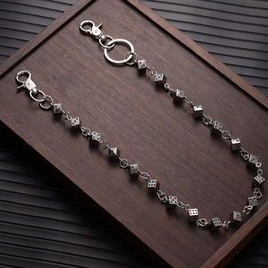 Novo Estilo Corpo Cadeia Unisex Jeans Metal Dice Belt Cadeia Hip-Hop Cintura Cadeia Versátil Ins Moda Cintura Cadeia - Product Image 5