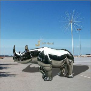 Escultura de Acero Inoxidable EX1003, Decoración de Jardín, Escultura Metálica para Decoración de Interiores Comerciales - Product Image 1