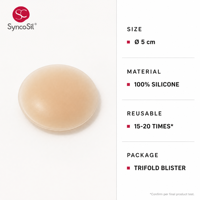 Couvre-mamelons en silicone pour hommes, ronds, effet seconde peau, adhésifs, invisibles sous les chemises