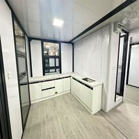 Maisonnette pliante de luxe à 2 chambres, entièrement préinstallée avec éclairage LED, revêtement de sol et câblage électrique pour une occupation immédiate