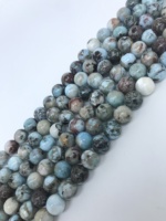 Perles en pierre naturelle de haute qualité en gros, perles en pierre de Larmar, pour la fabrication de bijoux, boucles d'oreilles, bracelets, colliers, œil de chat bleu