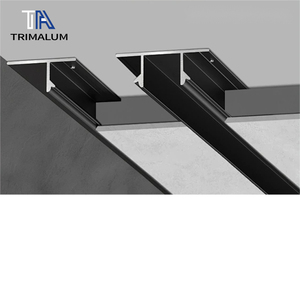 Profilo a T in Alluminio per Controsoffitti con Canale a U per Bordi di <span class=keywords><strong>Cartongesso</strong></span> Sospeso e Design a Vista - Product Image 3