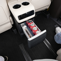 Nouveau support de bouteille pour réfrigérateur de voiture, en alliage d'aluminium + silicone, avec système de distribution automatique et amortissement silencieux, pour AITO M8 M9 (adaptation)