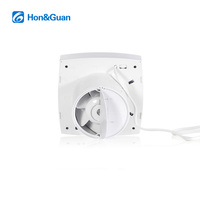 Ventilateur d'extraction EC 100 mm 100-240 V, panneau plat lisse, IP44, résistant aux UV, ABS, pour la ventilation murale, des fenêtres et des plafonds