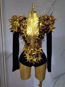 <span class=keywords><strong>Body</strong></span> <span class=keywords><strong>in</strong></span> <span class=keywords><strong>Velluto</strong></span> Nero con Cristalli Argento Ocstrade, Maniche Lunghe per Donna, per Feste Serali, Club, Gala, Discoteca, Bar, Palcoscenico, Balletto - Product Image 2