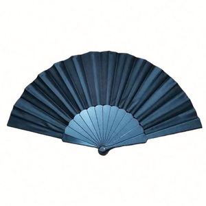 Éventail pliant à main en plastique à nervures, en tissu nylon, pour mariage, éventails chinois avec poignée en plastique - Product Image 6
