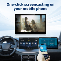 Écran de divertissement pour passagers 15,6 pouces HD IPS Android 13 avec diffusion de vidéos TV, jeux, écran miroir, CarPlay, USB, Wi-Fi, stéréo