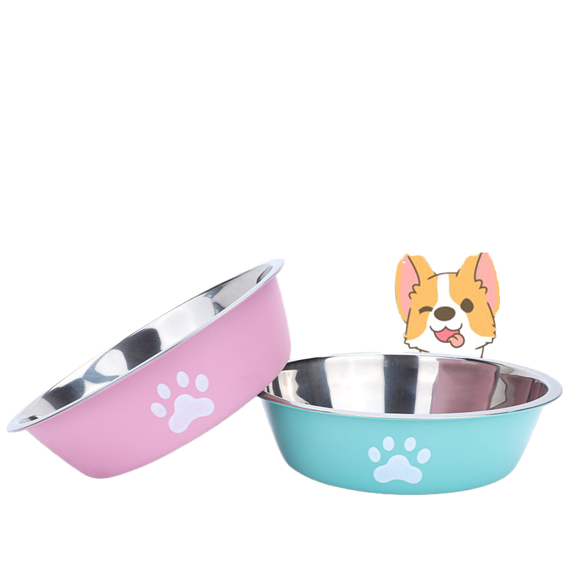 New Pet Bowl Stainless Steel Household
