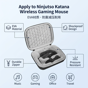 Étui de transport pour souris de jeu sans fil Ninjutso <span class=keywords><strong>OOX</strong></span> Katana, coque rigide portable résistante aux chocs - Product Image 3
