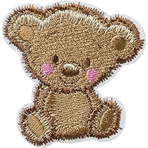 <b>Cute</b> Teddy <b>Bear</b> Embroidered Iron-On Patch Nonwoven Felt Applique for Gifts - Product Image 1