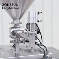 Machine de remplissage automatique ZONESUN à servomoteur pour sauces piquantes, ketchup, confiture, lotion, crème cosmétique, shampoing, miel, bouteilles, liquides et pâtes