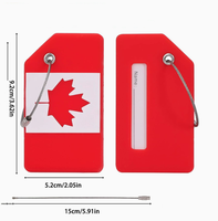 Lot de porte-étiquettes de bagage en silicone personnalisables en gros – Cadeau promotionnel d'entreprise, identificateur de valise, essentiel pour les vacances