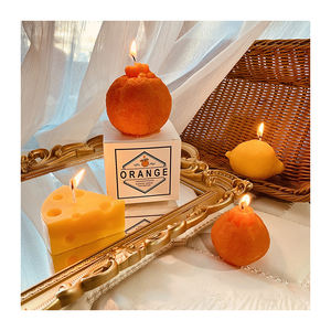 Bougie parfumée à <span class=keywords><strong>la</strong></span> cire De Soja, accessoires Photo de décoration De maison, Souvenir citron, lige, Orange, fromage - Product Image 1