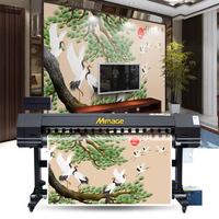 Nuevo Diseño de Impresora UV Rollo a Rollo de 1.8m 6ft para Máquina de Impresión de Papel Tapiz 3D