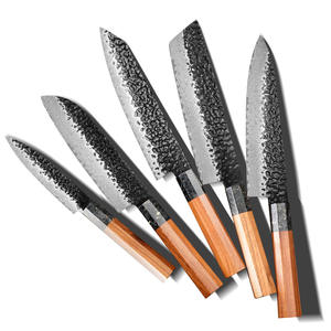 มีดเชฟเหล็กดามัสกัส VG10 ตีขึ้นรูปด้วยมือ ลายตอก  มีดเชฟญี่ปุ่นพิเศษ สำหรับหั่นผัก มีดเชฟสำหรับใช้ในบ้าน - Product Image 3