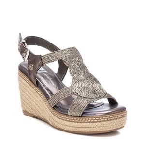 Xti Sandales compensées pour femme 142320 en cuir noir style espadrille à talon plateforme pour l'été - Product Image 2