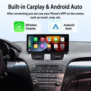 Lecteur multimédia à écran tactile de 12,3 pouces, navigation GPS, CarPlay sans fil, autoradio Android pour Honda Acura MDX 2007-2013 - Product Image 3