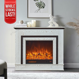 Cheminée décorative d'intérieur en <span class=keywords><strong>bois</strong></span> artificielle moderne, support gratuit, cheminée circulaire led, brûleur de <span class=keywords><strong>bois</strong></span>, poêle électrique - Product Image 2