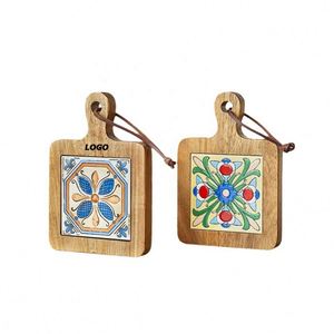 Wooden <b>Trivets</b> for Hot Dishes Heat Resistant Pot Holders & Coasters Rustic Farmhouse <b>Kitchen</b> Decor - Product Image 1