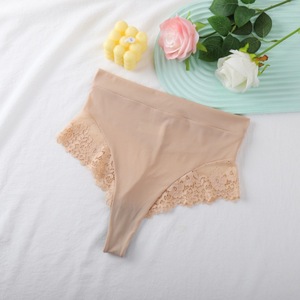 Mutandine a <span class=keywords><strong>vita</strong></span> <span class=keywords><strong>alta</strong></span> in <span class=keywords><strong>pizzo</strong></span> slip Sexy traspirante e senza cuciture <span class=keywords><strong>perizoma</strong></span> da donna - Product Image 5