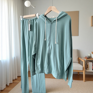 Pantalones Deportivos de Mujer Ultra Suaves de Poliéster/Algodón, Transpirables, de Pierna Ancha, Cintura Alta Elástica, con Bolsillos, para Yoga, Dormir o Uso Casual - Product Image 5