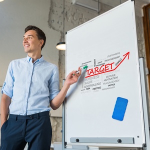 Magnetic Glass <strong>Dry</strong> <strong>Erase</strong> Whiteboard Eraser Convenient to Grab and <strong>Erase</strong> Quickly and Easily - Product Image 5