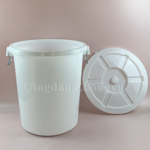 12 Gallon Plastic Drum 45 Liters Plastic Food Container <strong>Horse</strong> Animals <strong>Feed</strong> Storage <strong>Bins</strong> with Lids - Product Image 4