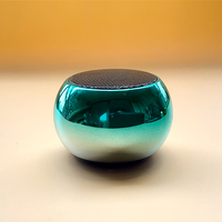 Bocina-Mini altavoz estéreo de Metal con Bluetooth, reproductor de música pequeño y redondo de 5 W con TWS, diseño clásico de lujo