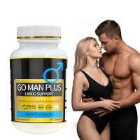 Compléments alimentaires à base de plantes Go Man Plus, capsules biologiques naturelles, vitalité masculine, stimulation de l'énergie, soutien immunitaire, pour adultes de 40 ans et plus