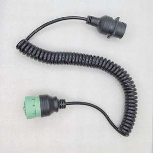 สายไฟวินิจฉัยยานยนต์แบบขดลวดทองแดงชนิด J1939 Type <span class=keywords><strong>2</strong></span> ตัวผู้ ถึง Type 1 ตัวเมีย พร้อมปลอกหุ้ม PVC แบบเกลียว - Product Image 1