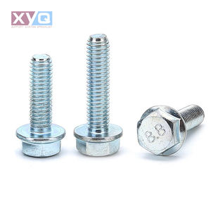 Perno hexagonal dentado con brida DIN 6921 Placa métrica de zinc de grado 8,8 Totalmente roscada - Product Image 1