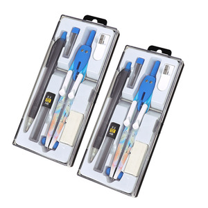 Foska Tất Cả Các Kim Loại La Bàn 6-Mảnh Công Cụ Soạn Thảo Thiết Kế Thân Thiện Với Người Dùng Chống Gỉ Hình Học Thiết Lập Với Bow Đầu Và Trung Tâm Bánh Xe - Product Image 6