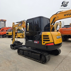 Mini-excavatrice sur chenilles Sany60 d'occasion, 6 tonnes, godet de 0,2 m³, marque chinoise originale, petite excavatrice de chantier, faible nombre d'heures, bon état - Product Image 5