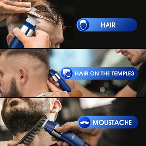 Cortadora de pelo DSP, eléctrica, inalámbrica, con longitud ajustable, cuchilla de acero inoxidable para hombres, para cortar barba y bigote, uso doméstico - Product Image 1