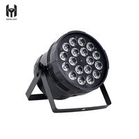 18PCS*10W LED 4-en-1 Par Light 25 °   Wash Angel Projecteur LED Par Can à intensité linéairement variable pour scène, discothèques, événements et fêtes