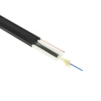 Cable de Fibra Óptica Plano para Exteriores FTTP, Suministro de Fábrica, 1/2/4/8/12/24 Núcleos, Tonable