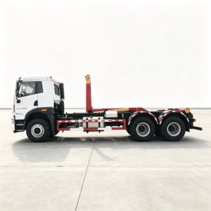 Camion benne basculante FAW Jiefang 6x4 multifonctionnel avec système de levage à crochet, camion à ordures 20 m³ avec conteneur amovible - Product Image 1