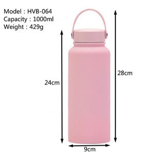 Outdoor Water Bottle Stainless Steel Vacuum Flask Inner Ceramic Insulated Sports Bottle with Suction Tube <b>Brush</b> - Product Image 6
