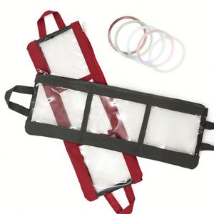 Transparent Storage Bag Travel Portable Jewelry Pouch With Zipper Closure and Hanging Loops for Easy Access - Product Image 2