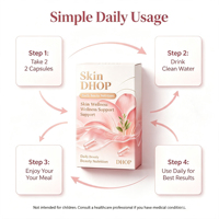 Appelstamcel Collageen Peptiden Vitamine C E Zink Gereduceerd Glutathion Antioxidant Beauty Supplement Frambozenextract (60)