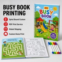 Livre de coloriage personnalisé pour enfants, reliure spirale, PDF A4, service d'impression FBA, faible MOQ, impression de livres à bas prix