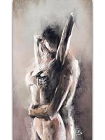 Art érotique abstrait, impression sur toile classique, couple sensuel nu, décoration murale pour chambre à coucher et bar, décoration moderne pour la maison