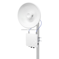 Radio Inalámbrica para Exteriores de 5.8GHz PtP/PtMP de 867Mbps con Antena Parabólica de Doble Polarización de 29dBi, IP65, TDMA/ATPC, 30KM