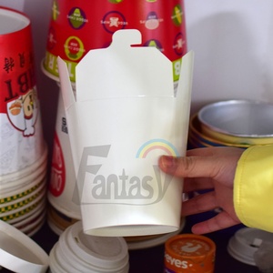 Caja de fideos de papel desechable biodegradable de papel con logotipo personalizado - Product Image 3