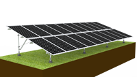 Système de montage au sol pour panneaux solaires CHIKO, système de montage en aluminium pour panneaux solaires T2VC, charge de neige 1,4 KN/M2, OEM personnalisé