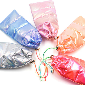 צבע זוהר בהיר, תיקים למטה נוצות נוצות למטה לוגו מותאם אישית תיק טלפון - Product Image 2