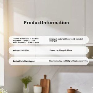 1.8L Large Capacity <b>Non</b>-<b>Stick</b> Commercial Electric Hot <b>Pot</b> Tempered Glass for Family Dormitories Household Outdoor Use Convenient - Product Image 5