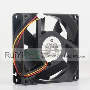 Mitsubishi kipas pendingin MMF-09D24S-<span class=keywords><strong>MMB</strong></span> tiga kawat, bantalan bola khusus pengemudi 5V 12V 48V DC 24V 0,22a AC EC 9025 Driver 9CM - Product Image 4