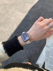 Correa de tela con diseño de estrella y corazón para Iwatch 10 9 8 7ultra, pulsera de repuesto para Apple Watch de 42 mm y 46 mm, correa para reloj inteligente. - Product Image 5